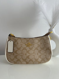 Sac coach beige/blanc